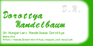 dorottya mandelbaum business card